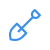Blue Shovel Icon