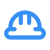 Blue Helmet Icon