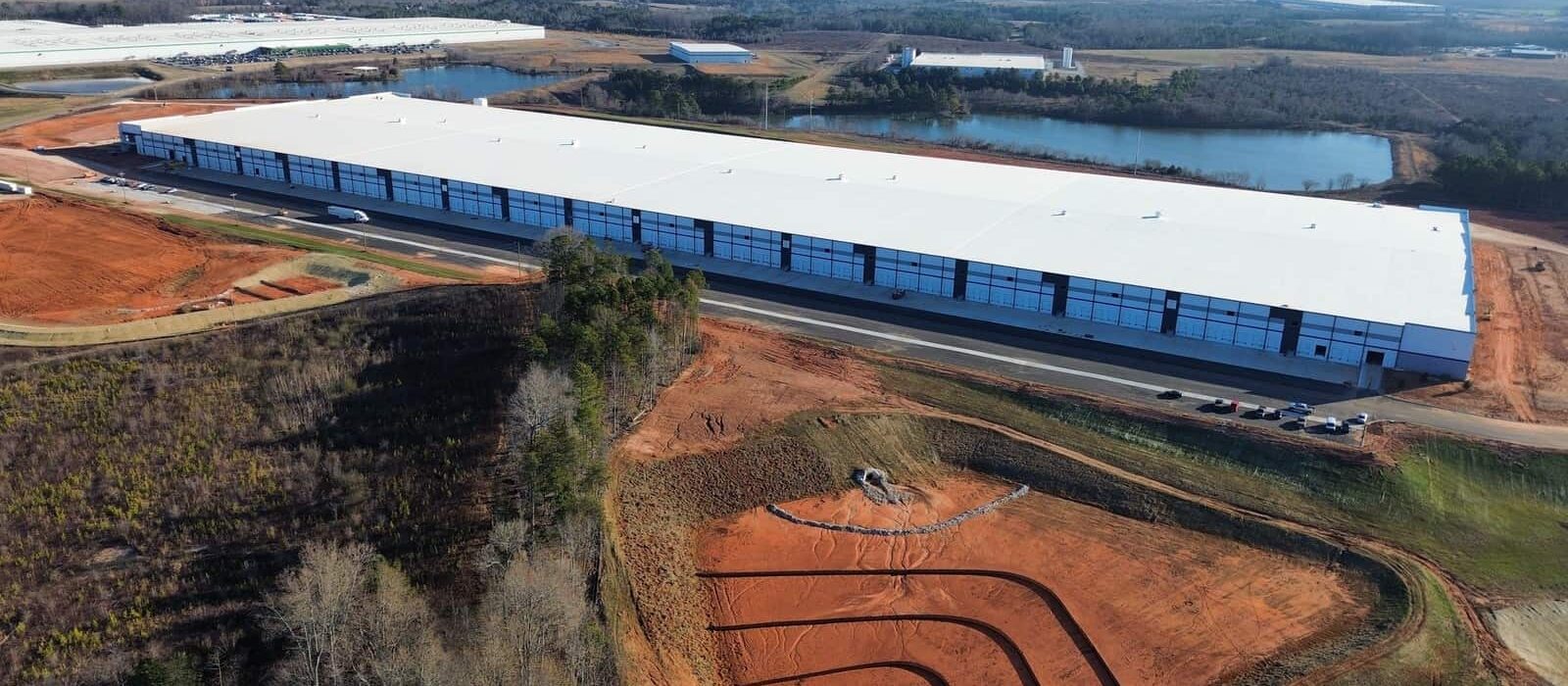 aerial view of a large Upstate Corporate Park